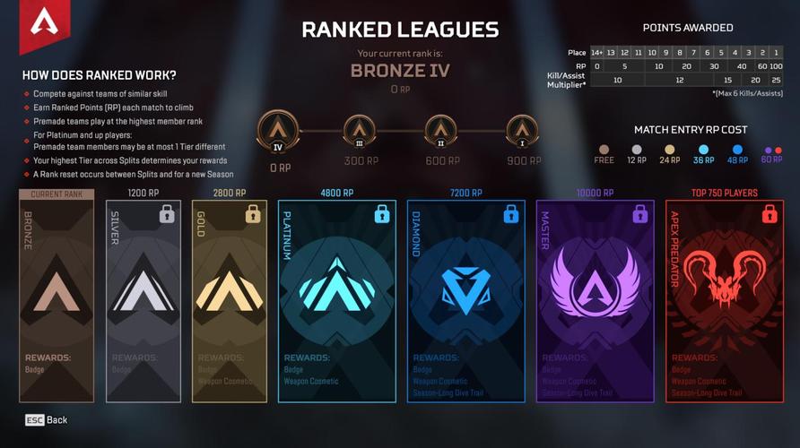 apex段位顺序图（17赛季的排位机制有哪些改变）