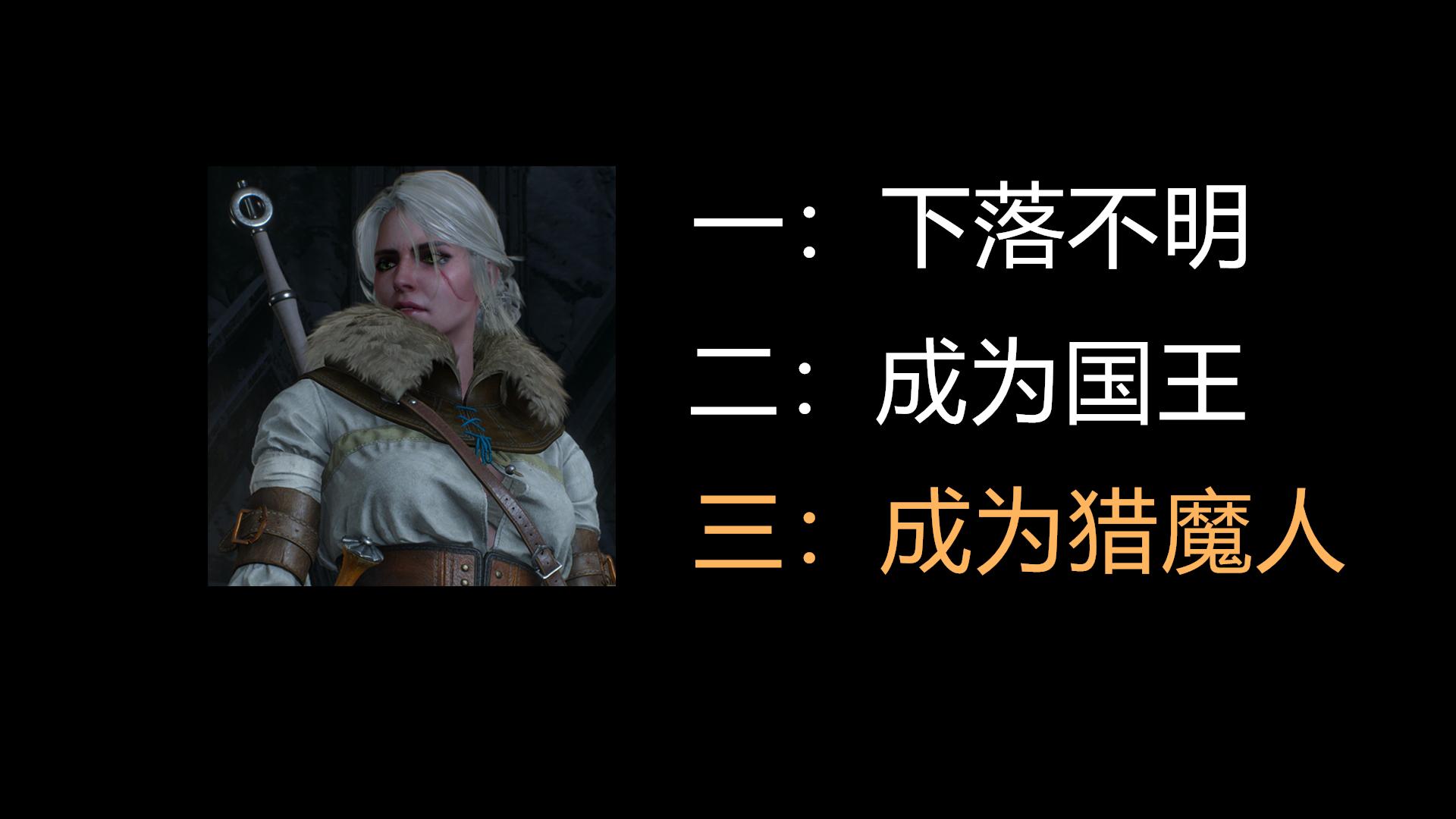 巫师3希里一共有几个结局（希里的完美结局有多难达成）