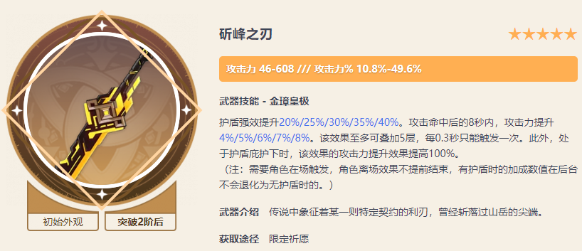原神三大痛苦武器（盘点原神里最差的几把五星武器）